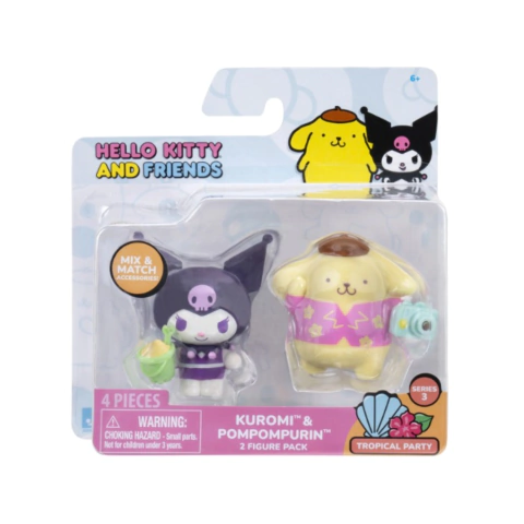 Hello Kitty & Friends Set por 2 Figuras Kuromi & Pompompurin con accesorios - comprar online