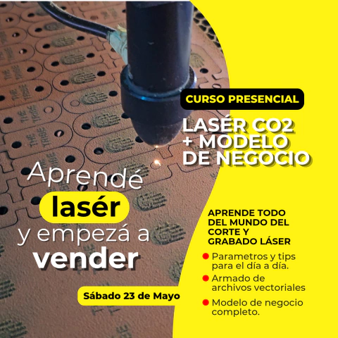 Curso Presencial Laser CO2 + Modelo de negocio