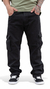Nuevo Cargo Negro Gastado - comprar online