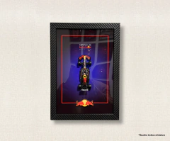 Quadro com miniatura Redbull Formula 1 Collection escala 1:43 / 25x35cm