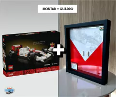 Quadro + Carro (para montar) Mclaren MP4/4 Senna Lego