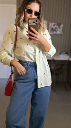 CAMISA MULLET CEREJA BORDADA - loja online