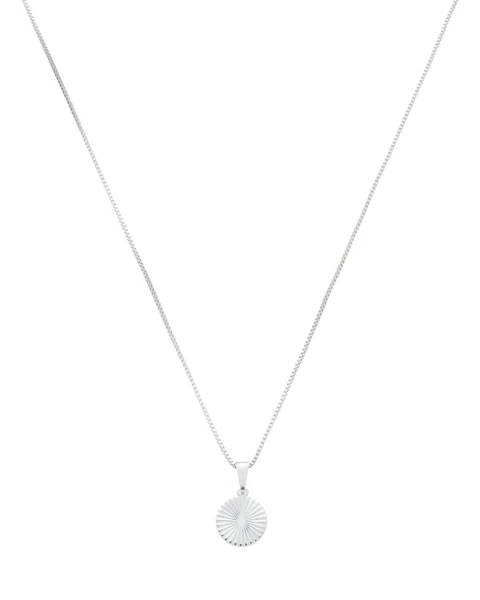 Colar Medalha Sunny - Prateado - Ródio - comprar online