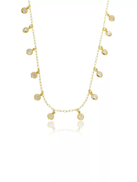 Choker Drops Zircônias - Dourado - Banho de Ouro 18K - comprar online