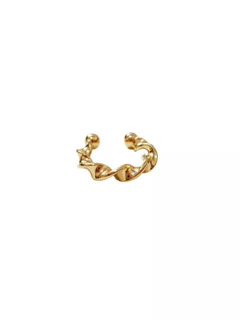 Piercing de Pressão Curvas - Dourado - Banho de Ouro 18K