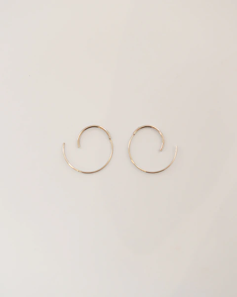 Brinco Espiral - Banho de Ródio