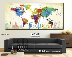 MG317 - Mapamundi Watercolor - tienda online