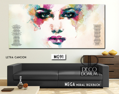 MG91 - Abstracto Rostro - comprar online