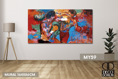 MY59 - Abstracto Boxeo Rocky Balboa vs Apollo - comprar online