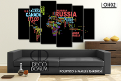 OH02 - Mapa multicolor letras