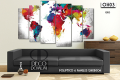 OH03 - Mapa abstracto colores - comprar online