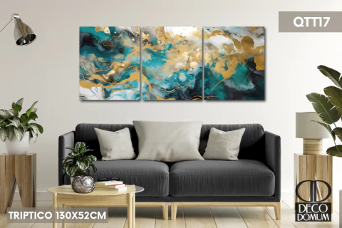 QTT17 - Abstracto Turquesa - comprar online