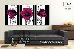 Imagen de T102 - Flores Rosas