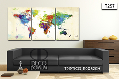 T257 - Mapa multicolor