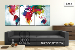 T258 - Mapa multicolor