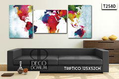 T258 - Mapa multicolor - DECODOMUM