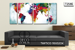 T258 - Mapa multicolor - tienda online