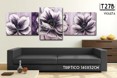 T27 - Flores delicadas - DECODOMUM - Cuadros Decorativos Modernos y Personalizados