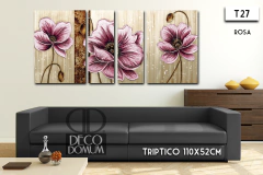 T27 - Flores delicadas - DECODOMUM - Cuadros Decorativos Modernos y Personalizados