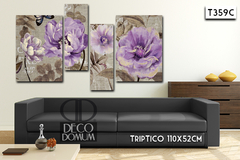 T359 - Flores lilas en internet