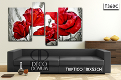 T360 - Flores rojas - DECODOMUM