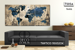 T505 - Mapa Moderno Personalizado - DECODOMUM