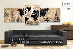 T505 - Mapa Moderno Personalizado - comprar online