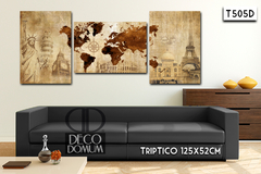 T505 - Mapa Moderno Personalizado - DECODOMUM