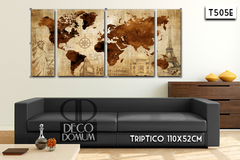 T505 - Mapa Moderno Personalizado - tienda online