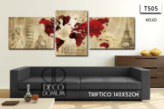 T505 - Mapa Moderno Personalizado - comprar online