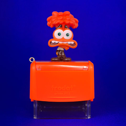 Carimbo Ansiedade - Mini | Coleção Divertidamente | Carimbei