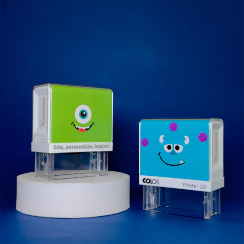 Kit Carimbo Mike & Sullivan COLOP20 – Coleção Monstros S.A. | Carimbei