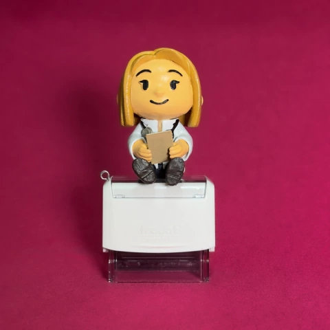 Carimbo Médica Loira - Coleção Profissões | Carimbei