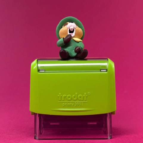 Carimbo Tico Pijaminha – Coleção Mini Toys | Carimbei