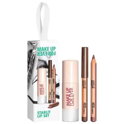 MAKEUP FOREVER - Mini Artist Color Lip Pencils & Super Boost Gloss Trio - comprar online