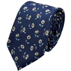 Gravata Semi Slim 7 cm Florida Azul Petróleo - comprar online