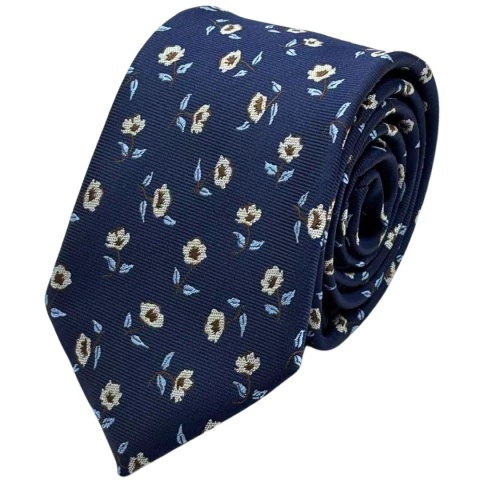 Gravata Semi Slim 7 cm Florida Azul Petróleo - comprar online