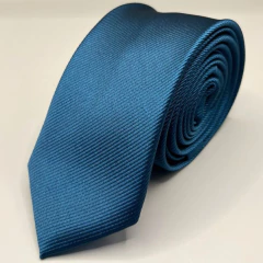 Padrinhos Slim Azul Petróleo Jaquard Textura Listrada com Etiqueta Personalizada na internet