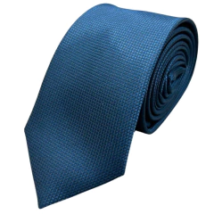 Padrinhos Slim Azul Petróleo Jaquard Textura Quadriculada com Etiqueta Personalizada - comprar online