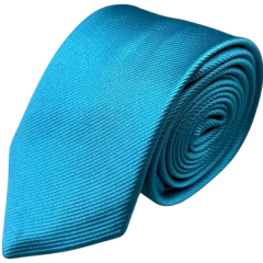 Padrinhos Slim Azul Turquesa Jaquard Textura Listrada com Etiqueta Personalizada - comprar online