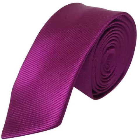 Gravata Slim Listrada Fúcsia Violeta