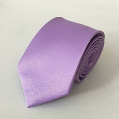 Padrinhos Slim Lilas Lavanda Cetim Duchesse com Etiqueta Personalizada - comprar online