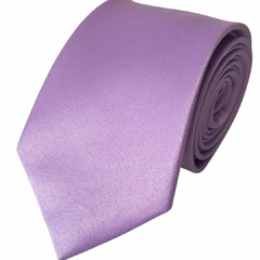 Padrinhos Slim Lilas Lavanda Cetim Duchesse com Etiqueta Personalizada