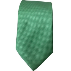 Gravata Slim Verde Água Textura Quadriculada - comprar online