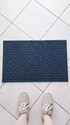ALFOMBRA FELPUDO CON TRAMA - comprar online