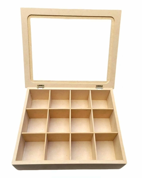 CAJA P/Te C/Vidrio 12 Div 22 X 32,5 X 9 CM