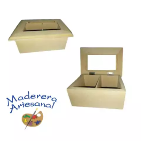 CAJA P/Te C/Vidrio 2 Div 12 X 17 X 9 CM
