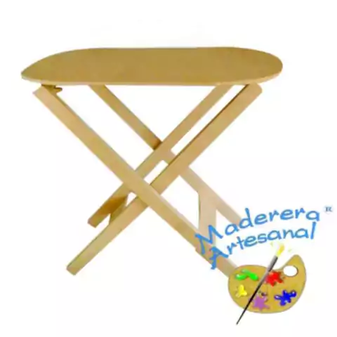 Mesa Plegable Ovalada 40 X 60 x 68 CM 9 y 18 mm.