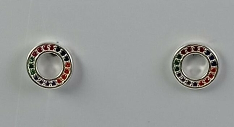 Brinco Aro Rainbow em Prata 925 - comprar online