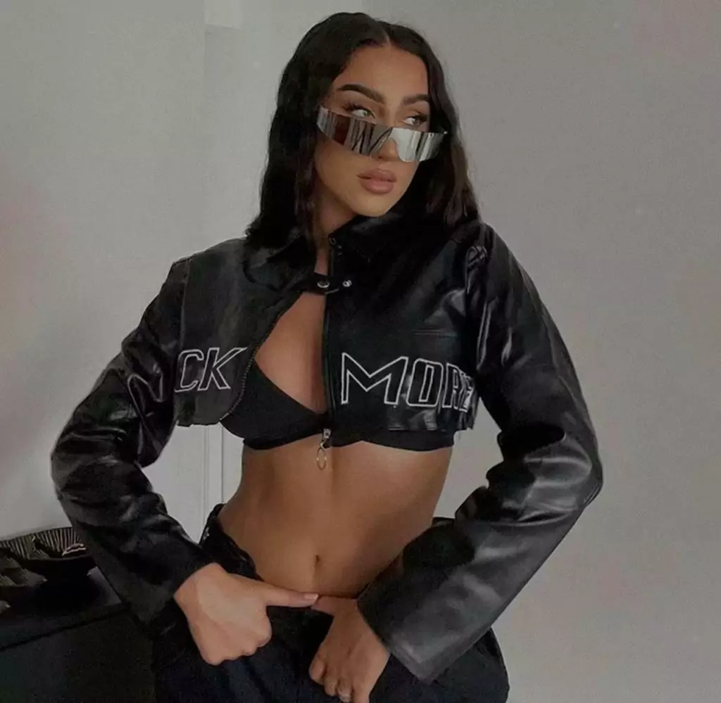 Campera crop Rock